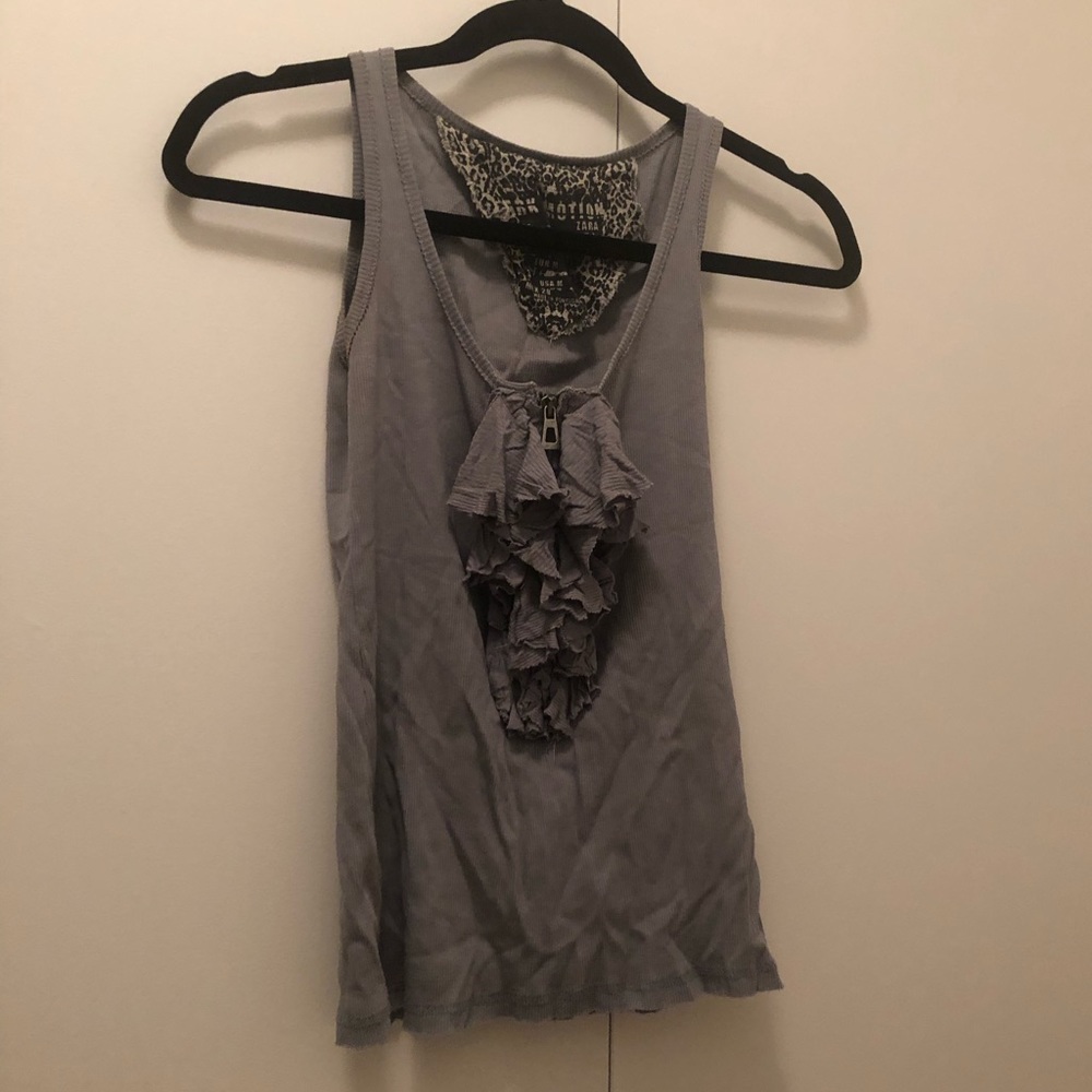 zara ruffle top s